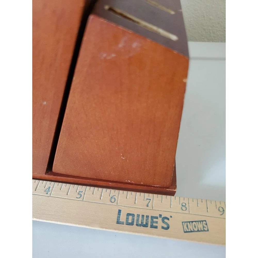 imarku 15 Slot Hardwood Knife Storage Block in CHERRY Finish Block Only